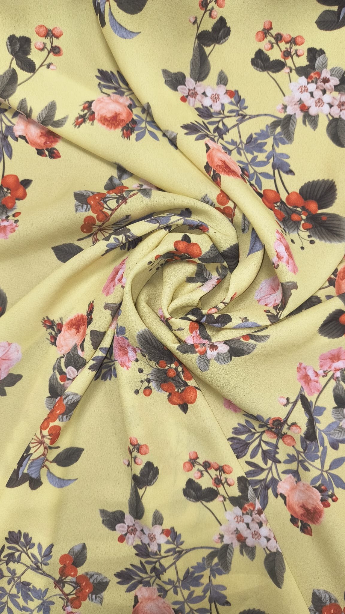 Crepe chifon amarelo